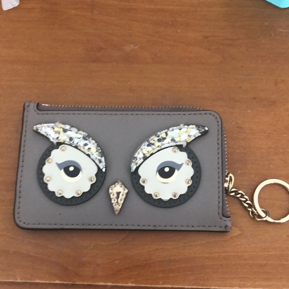 EUC Kate Spade owl purple and gold wallet - Picture 1 of 6
